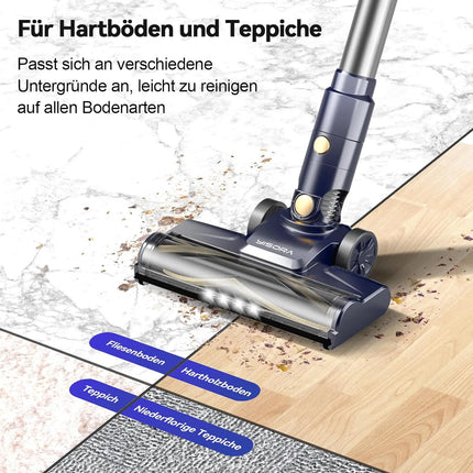 Vacuum Cleaner, 600W 23KPa Stick Vacuum, Free-Stand 6 in 1 Handheld Vacuum Cleaner