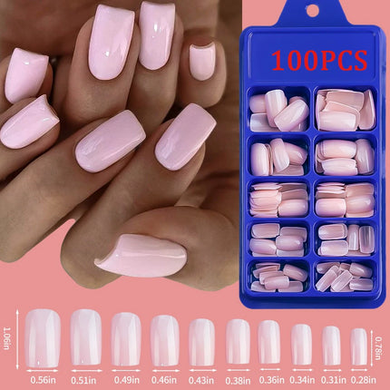 576pcs/Box Colorful Fake Nails Black Red Design