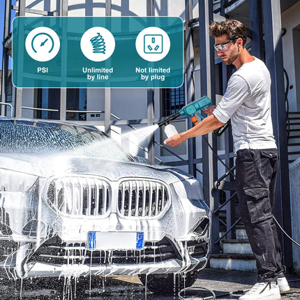 Cleaner Compatible with Makita 18V Battery, Portable Pressure Washer Lightweight Cordless Jet Wash Car Washer