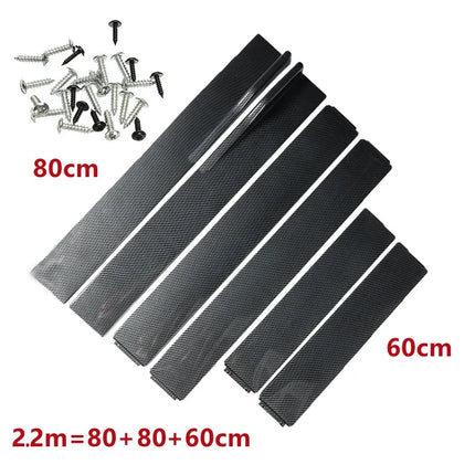 2M/2.2M Car Universal Side Skirts Extension Rocker Panels Lip Splitters 6PCS Side Spoiler For Civic Benz BMW ABS Car Accessories