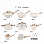 white 21-piece set