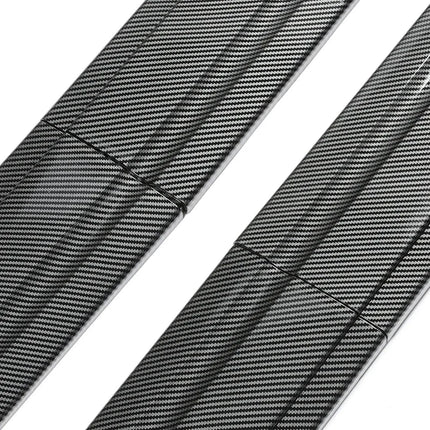 Universal 8PCS 2m/2.18m Side Skirt Extension Rocker Plate Lip Separator Bumper For BMW Mercedes-Benz Toyota Audi Nissan Honda