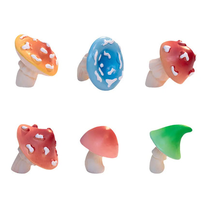 Figurines Miniatures Simulated Forest Mushroom Micro Landscape Ornaments