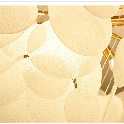 Nordic Scrub Glass Ceiling Chandelier Iron E14 For Living Room Table Bedroom Hall Home Luxury Decor Lusters Lighting Luminaires