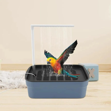 Automatic Circulating Water Bathtub Circulating Water Electric Parakeet Bathtub Shower Function USB Powered Birds Supplies