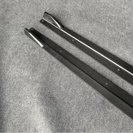 For BMW Z4 G29 2019 2020 2021 2022 2023 2024 Real Forged Carbon Fiber Side Skirts Aprons Extension Lip Body Kits