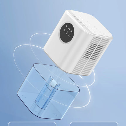 Small Dehumidifier Home Air Dyer Large Capacity Indoor Moisture Remover Bedroom Office Silent Air Purification 1.7L Dehumidifier