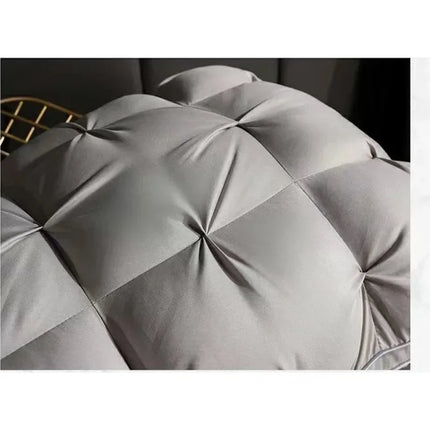 1PC Luxury 3D Bread Goose Down and Feather Bed Pillows for Sleeping Bedding 100% Cotton Cover with Natural Filling Soft Support