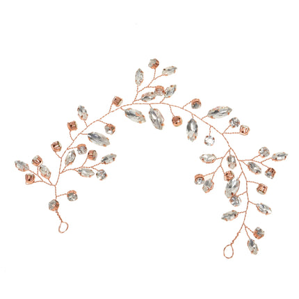 Flower rhinestone hair ornament Hair clip Handmade alloy rhinestone hair clip Bridal wedding hair ornament crystal hair ornament