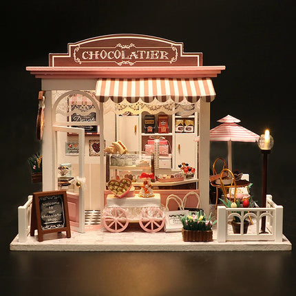 Miniature Dollhouse Kit 3D Puzzle Furniture Assembly Model Doll House education,