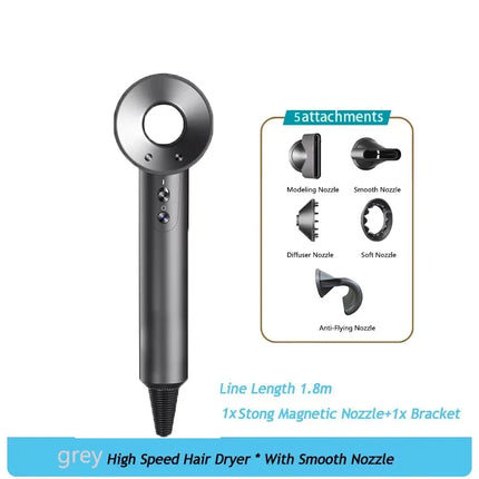 Professional Leafless Hair Dryer, High-Speed Negative Ion 110,000 Rpm,