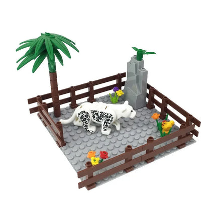 building blocks small particle building blocks cattle pen pig shed chicken farm