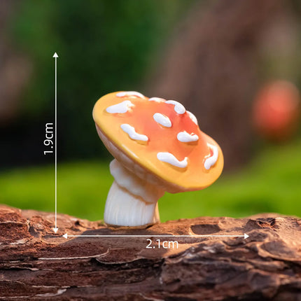 Figurines Miniatures Simulated Forest Mushroom Micro Landscape Ornaments