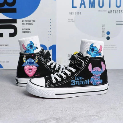 Lilo And Stitch Kids Canvas Sneakers Boys Fashion Anti-slip Breathable Sports Shoes