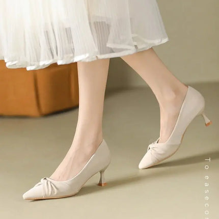 Ladies Summer Footwear with Heel Shoes for Women 2024 Green Office Medium Heels Moccasins Elegant Dress on Offer E Fashion Y2k A