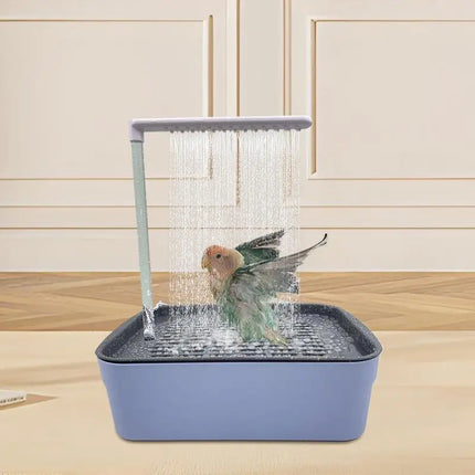 Parrot Automatic Bathtub Bird Bath Circulating Water Shower Parrot Circulation Shower Pet Bird Bathtub Bird Cleaning Bath Tub ﻿