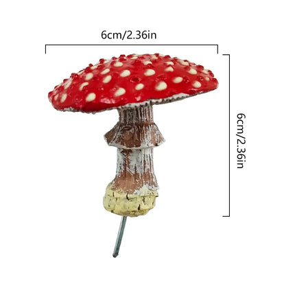 1/3pcs Mini Glow In The Dark Mini Mushroom Ornament Resin Crafts Fairy