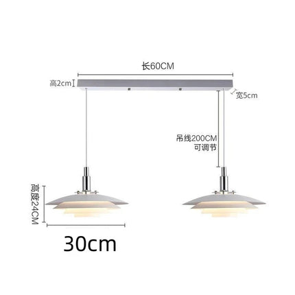 Nordic Led PH3 Pendant Light Coffee Shop Bar Bedroom Bedside White UFO Hanging Lamp Restaurant Living Room