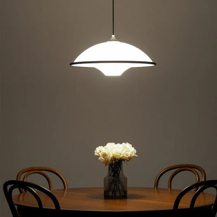 Denmark Black Side White Acrylic Pendant Lamp For Dining Room  Island Suspension Chandelier Hanging Light