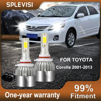 LED Headlight Low Beam Bulb 9006 HB4 White For Toyota Corolla 2001 2002 2003 2004 2005 2006 2007 2008 2009 2010 2011 2012 2013