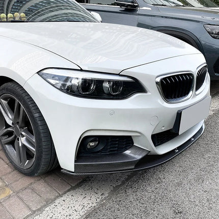 For BMW 2 Series F22 F23 M235i M240i M-Sport 2014 To 2019 Car Spoiler Cover Guard Deflector Lips Front Bumper Splitter Diffuser