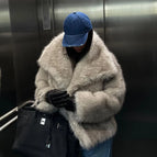 gray gradient coat / M