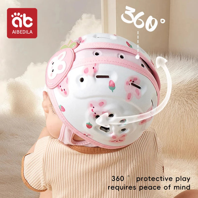 AIBEDILA Cute Toddler Head Protector Baby Safety Protective Infant Helmet Learn to Walk Kids Safety Helmet for Play Cycling