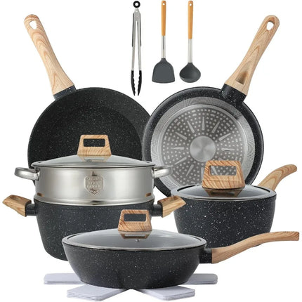 16PCS Pots and Pans Set Non Stick Cookware Set Nonstick