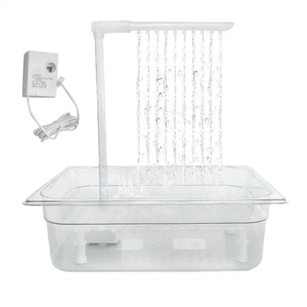 Bird Automatic Bathtub Bird Bath Shower Fountain USB Electric Grooming Supplies for Small Medium Conures Lovebirds African Grey