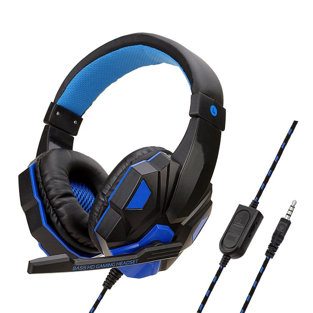 Wired Gaming Headphones for PS4 PS5 Xbox Smartphone Laptop PC Bass Stereo Gamer Headset Helmet