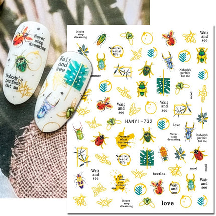 3d Nail Art Decals Elegant White RoyalBlue Roses Flowers