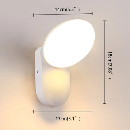 Wall Lamp Outdoor Garden Waterproof Illuminate Porch Light Home Courtyard Rotatable Lamps for Room Decor Sensor LED Lights