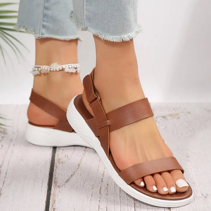Women's  Elastic  Wedge Sandals Slip on Lightweight Walking Sandals Women Plus Size Comfortable Summer Shoes Woman 2024