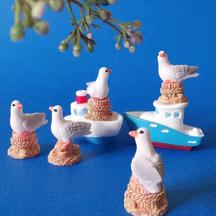 10Pcs pigeon/parrot/sea bird/doll house miniatures/cute/fairy garden