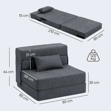 Sofa Bed,Convertible Sleeper Chair Folding Sofa Bed,