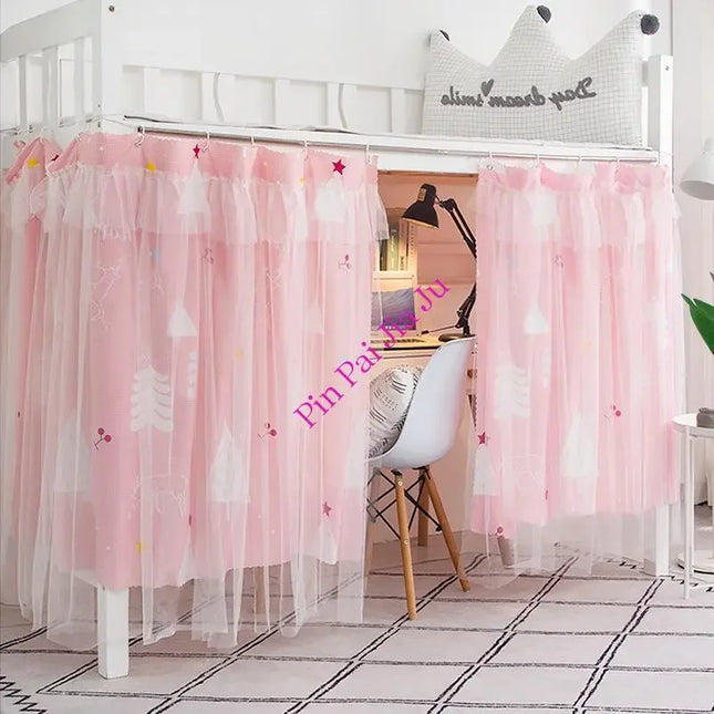 Dormitory Bed Tent Bottom Bed Curtains for Children Bedroom Home Decor Bed Curtains New Student Dormitory Blackout Mosquito Net