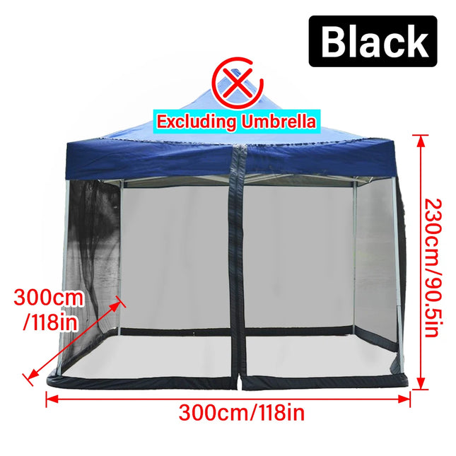 300x300x230cm Outdoor Garden Camping Mosquito Net Bed Umbrella Roman Umbrella Mesh Tent Picnic Proof Insect Net Double-door