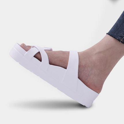 Eyriphy Women's Platform Sandals with Arch Support Thick Soles Adjustable Buckle Ultra Cushion Slippers Outdoor Women Sandals