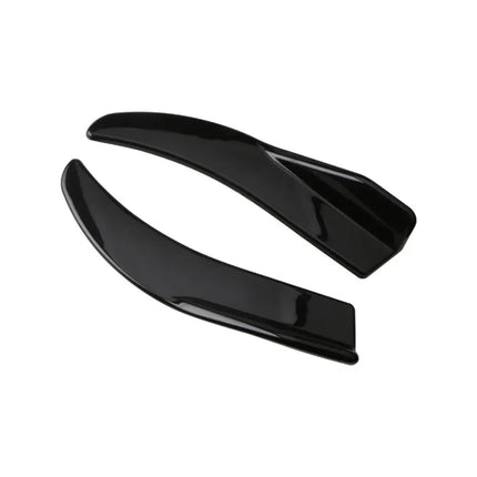 1 Pair Universal Black Car Bumper Spoiler Front / Rear Lip Anti-collision for BMW Mercedes-Benz Toyota Audi