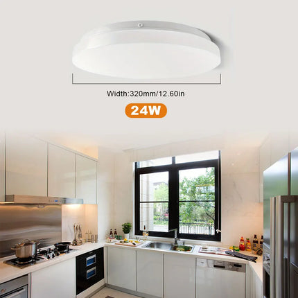 Led Ceiling Lamp With Motion Sensor 12W 24W Smart Home Lighting Led Ceiling Light Fixtures For Entrance Balcony Corridor 85-265V