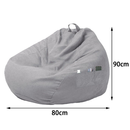 Sofa Cover Large Bean Bag Couch Soft Fluffy Breathable Adult Child Tatami
