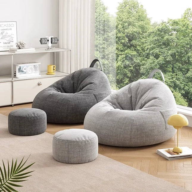 Bean Bag Living Room Tatami Lounge Chair Modern Simple Cotton Linen