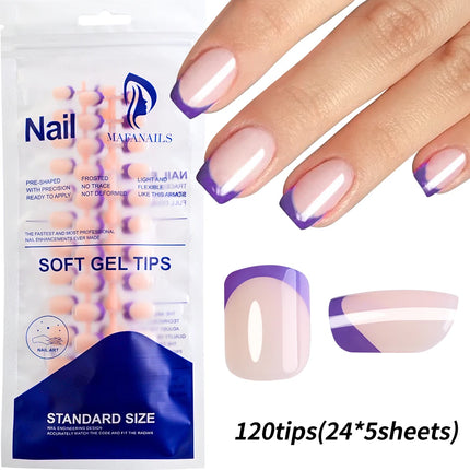 576pcs/Box Colorful Fake Nails Black Red Design