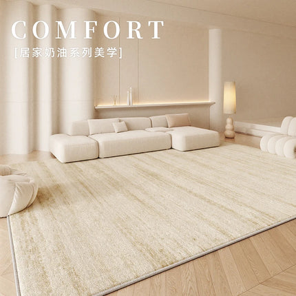 Cream Style Bedroom Decor Carpet Light Luxury Carpets for Living Room Fluffy Soft Art Design Lounge Rug Home