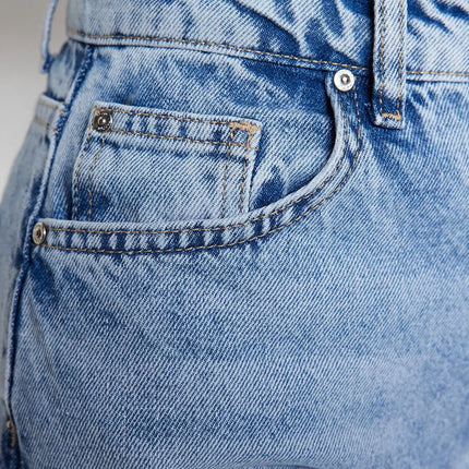Trendyol TYZA Women's Jeans Casual Beltless Wide Leg Denim Plain Jeans Wide Leg Casual Pants Denim Pants