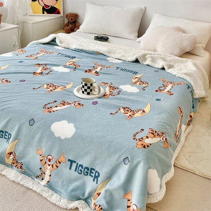 Children Adult Blanket Cartoon Cute Plush Air Conditioning Nap Blanket
