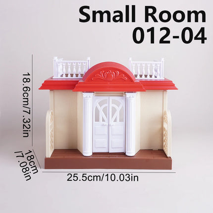Dollhouse Castle Treehouse Auditorium Play House Miniature Furniture Model Kitchen Toy Girls Gift