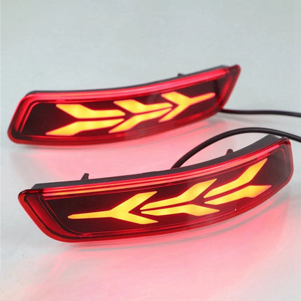 2Pcs LED Rear Bumper Reflector Lamp Driving Warning Light Brake Stop Light Turn Signal Light For Toyota Corolla Altis 2014-2018