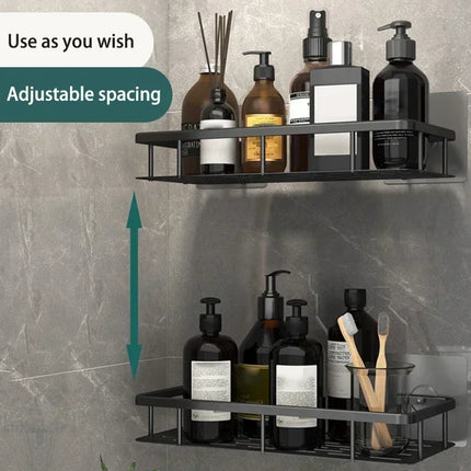 Bathroom Shelf Kitchen Storage Organizer Aluminum Alloy Shampoo Rack Shower