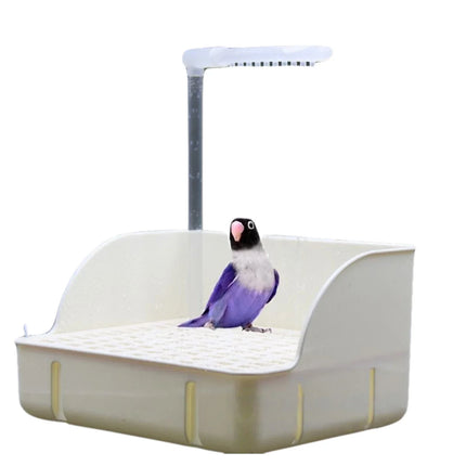 Parrot Bath Tub Bird Automatic Bathtub With Multiple Faucets Automatic Shower Bathtub For Small Medium Parakeet Cleaning Bath